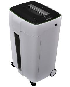 AT skartovač AT-66C/ řez 4x25 mm/ pracovní šíře 240 mm/ kapacita 22 listů/ objem koše 38 l/ stupeň utajení P4/ šedo-bílý