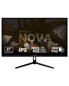 AROZZI NOVA herní monitor 27" 27T2K260 Black/ LED/ 2560x1440/ 260Hz/ IPS/ 1000:1/ 1ms/ 2xHDMI/ 2xDP/ černý