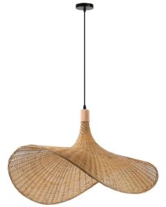 IMMAX BOHO SOMBRERO designové závěsné svítidlo D80cm, E27, přírodní ratan