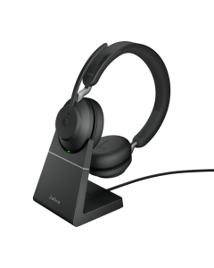 Jabra Evolve2 65/Stereo/USB-C/BT/Bezdrát/MS/Stand/Černá
