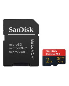 SanDisk Extreme PRO microSDXC 2TB  / A2 C10 V30 UHS-I U3 / 250MB/s & 150MB/s / SD Adaptér + 2 years RescuePRO