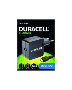 Duracell USB Nabíječka pro čtečky & telefony 2,4A včetně kabelu USB micro B černá 1m