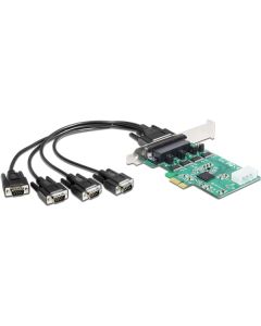 Delock PCI Express Card > 4 x sériový RS-232 High Speed 921K s napájecím napětím