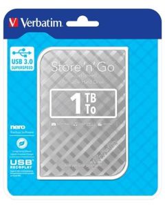 VERBATIM Store´n´ Go 2,5" GEN2 1TB USB 3.0 stříbrný
