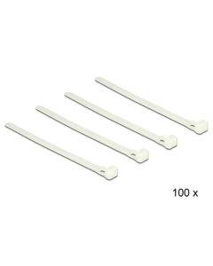 Delock vícekrát použitelné stahovací pásky bílé L 150 x W 7.2 mm 100 kusů