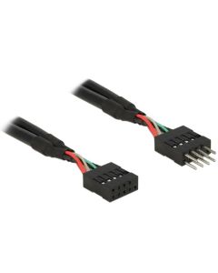 Delock USB 2.0 Pin konektor prodlužovací kabel 10 pin samec / samice 10 cm 