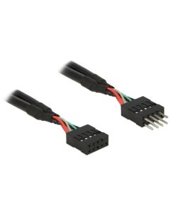 Delock USB 2.0 Pin konektor prodlužovací kabel 10 pin samec / samice 50 cm 