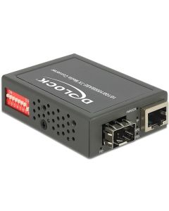 Delock Media konvertor 10/100/1000Base-T to SFP, kompaktní