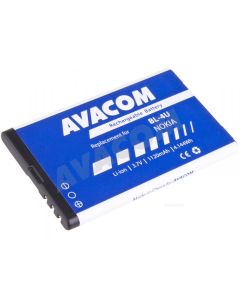AVACOM Náhradní baterie do mobilu Nokia 5530, CK300, E66, 5530, E75, 5730, Li-Ion 3,7V 1120mAh (náhrada BL-4U)