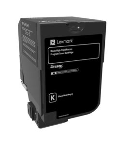 Lexmark CS720, CS725 Black High Yield Return Programme Toner Cartridge - 20 000 stran