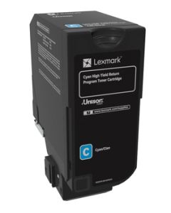 Lexmark CS725 Cyan High Yield Return Programme Toner Cartridge - 12 000 stran