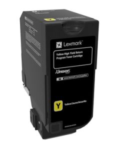 Lexmark CS725 Yellow High Yield Return Programme Toner Cartridge - 12 000 stran
