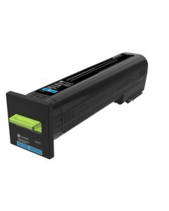 Lexmark CX82x, CX860 Cyan High Yield Return Program Toner Cartridge - 17 000 stran
