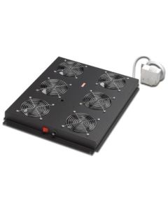 Digitus Roof cooling unit for DIGITUS server cabinets, 6 Fans, Switch, Thermostat, 828m3 air circ./h Color black RAL 900