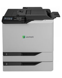 Lexmark CS820dtfe color laser 57/57ppm, síť, duplex, dotykový LCD + dodatečný vstupní zásobník + sešívačka