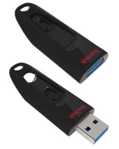 SanDisk Ultra 128 GB Flash disk, USB3.0, 80MB/s
