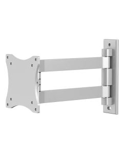 Neomounts FPMA-W820/Držák displeje/na stěnu/10-27"/sklopný/2 čepy/VESA 100X100/nosn. 15kg/stříbrný
