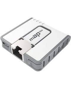 MikroTik RBmAPL-2nD, mAP lite, ROS L4, 1xLAN, plast. krabice, napájecí adaptér