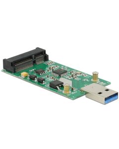 Delock konvertor USB 3.0 A samec > mSATA full size