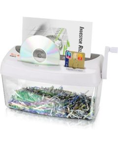 PEACH manuální skartovač Cross Cut Hand Shredder PS300-21, P-4, Eco friendly, 4 l