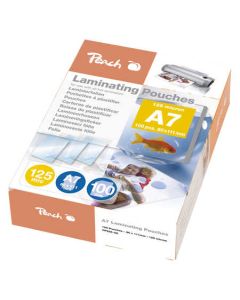 PEACH laminovací folie A7 Laminating Pouch (111x 80mm), 125mic, 100ks