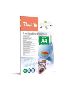 PEACH laminovací folie A4 (216x303mm) Laminating Pouch , 80mic, lesklé, 25 ks