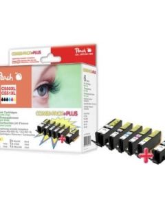 PEACH kompatibilní cartridge Canon PGI-550/CLI-551 MultiPack Plus, 2xbk, pbk, c, m, y, 2x23ml, 4x13ml