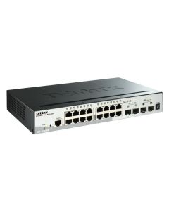 D-Link DGS-1510-20 20-Port Gigabit Stackable SmartPro Switch including 2 SFP ports and 2 x 10G SFP+ ports- 16 x 10/10 