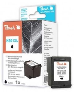 PEACH kompatibilní cartridge HP CH563E No.301XL, Black, 14 ml