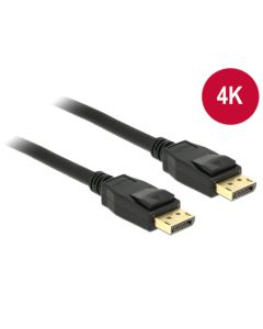Delock Displayport 1.2 kabel samec > Displayport samec 4K 1m