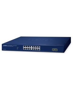 Planet GS-2210-16T2S WEBsmart L2 switch, 16x1Gb, 2x1Gb SFP, QoS
