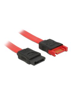 Delock Prodlužovací kabel SATA 6 Gb/s samec > SATA samice 20 cm červený