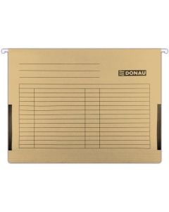 Závěsné desky s bočn. Donau - A4, 230 g/m2, hnědé