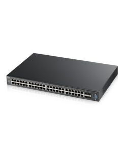 Zyxel XGS2210-52, 52-port Managed Layer2+ Gigabit Ethernet switch, 48x Gigabit metal + 4x 10GbE SFP+ ports, L2 multicast