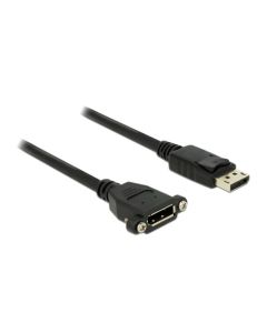 Delock kabel Displayport 1.2 samec > Displayport samice montážní 1 m