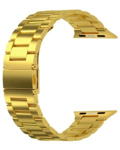 Swissten řemínek pro apple watch kovový 42 / 44 / 45 / 49 mm zlatý