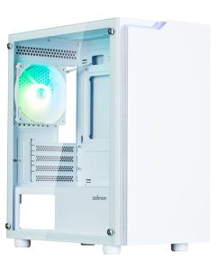 Zalman skříň T4 Plus / miniT / 1x120mm fan ARGB / USB 2.0 / USB 3.0 / tvrzené sklo / bílá
