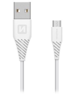 Swissten Datový Kabel Usb / Micro Usb 1,5 M Bílý (6,5Mm)