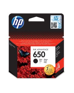 HP inkoustová kazeta 650 černá CZ101AE originál