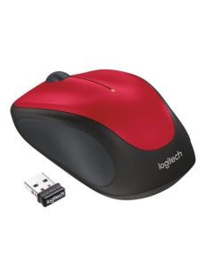 Logitech myš Wireless Mouse M235, optická, 3 tlačítka, červená,1000dpi