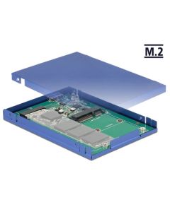 Delock 2.5” Konvertor USB 3.1 Micro-B samice > M.2 / mSATA s pouzdrem