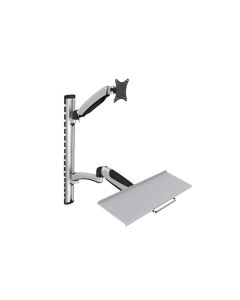 Digitus držák na monitor a klávesnici do 69cm (27"), flexibilní, 8kg VESA 75 x 75 a 100 x 100 mm