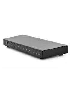 Digfitus Rozbočovač HDMI, 1x8, 1080p, 3D, vysokorychlostní 2,25 Ghz/225 MHz, kovové pouzdro, černý