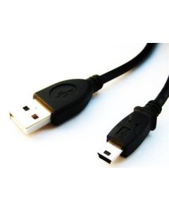 GEMBIRD Kabel USB A-MINI 5PM 2.0 1,8m HQ Black, zlacené kontakty