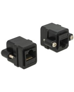 Delock Adapter RJ45 female > RJ45 female panel-mount Cat.6 UTP 