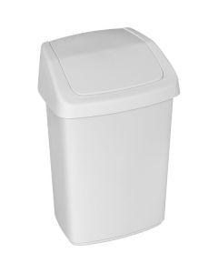 Výklopný odpadkový koš 9 l, bílý
