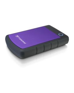TRANSCEND 4TB StoreJet 25H3P, 2.5”, USB 3.0 (3.1 Gen 1) Externí Anti-Shock disk, tenký profil, černo/fialový