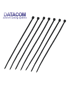 DATACOM Stahovací páska (4.8x200) černá 100ks