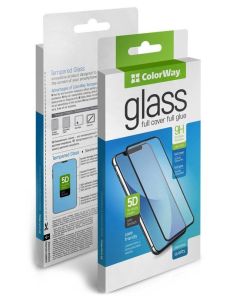 COLORWAY ochranné sklo Glass 9H FC glue / Apple iPhone 16 Pro Max/ black