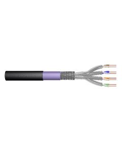 DIGITUS Kabel pro venkovní instalaci CAT 7 S-FTP, 1200 MHz PE, vnitřní Eca (LSZH-1), AWG 23/1, kroužek 100 m, simplex, barva čer